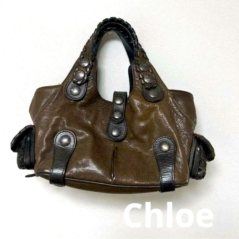 Chloe Handbag Silverado Leather Brown women's made in Italy 🇮🇹🌹❤️🌹